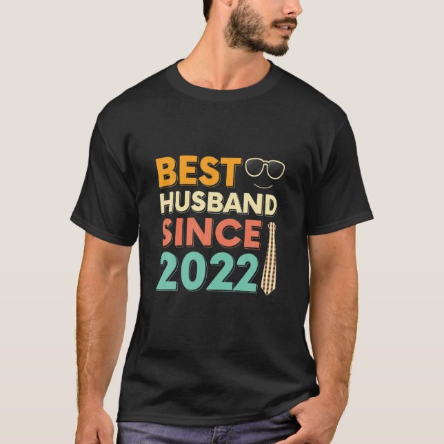 Camiseta Best Husband Since 2022 1St Wedding Anniversary (Anverso)