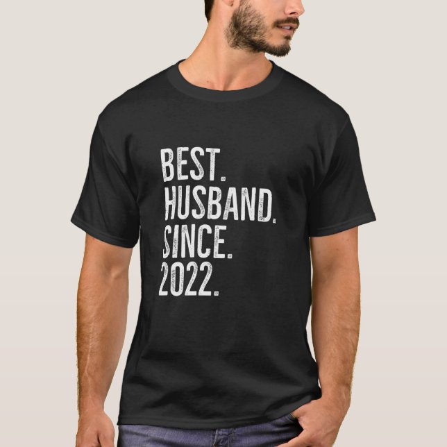 Camiseta Best Husband Since 2022 Epic Couple Wedding Annive (Anverso)