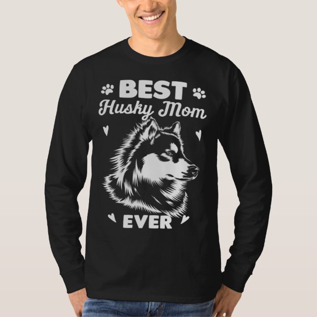 Camiseta Best Husky Mom Siberian Husky (Anverso)