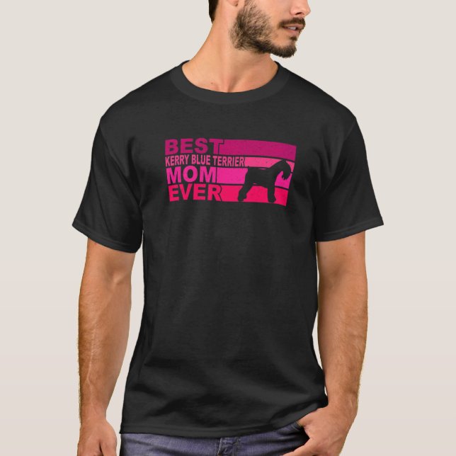 Camiseta Best Kerry Blue Terrier Mom Ever (Anverso)