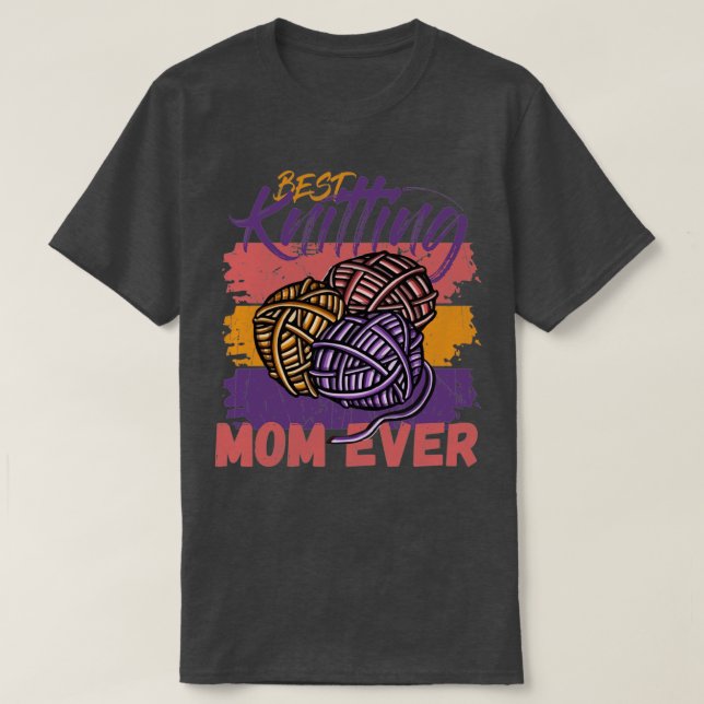 Camiseta Best Knitting Mom Ever 485  (Diseño del anverso)
