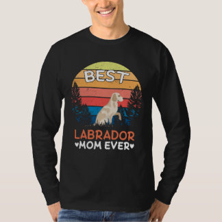 Camiseta Best Labrador Mom Ever Retro Vintage