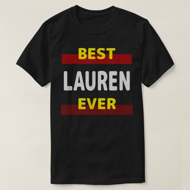 Camiseta Best Lauren Ever Friends Name Buddy Nickname Perso (Diseño del anverso)