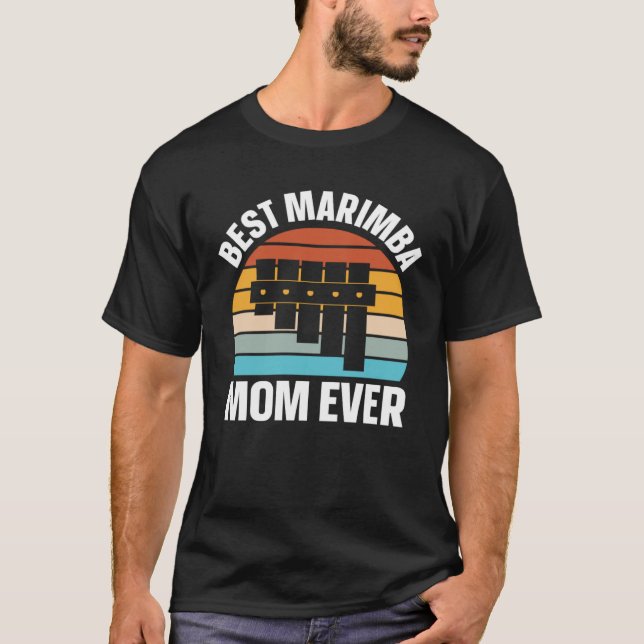 Camiseta Best Marimba Mom Instrument Musician Retro (Anverso)
