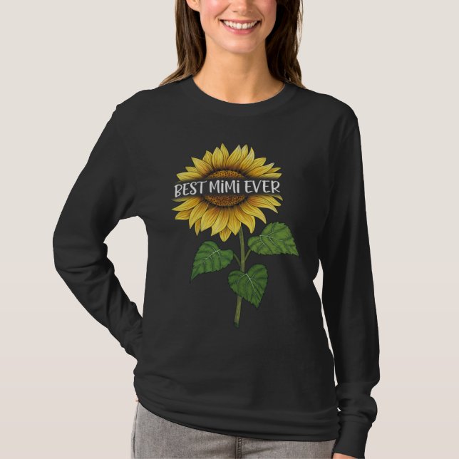 Camiseta Best MiMi Ever Sunflower (Anverso)