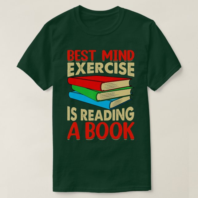 Camiseta Best Mind Expercise Is Reading A Book  Book Readin (Diseño del anverso)