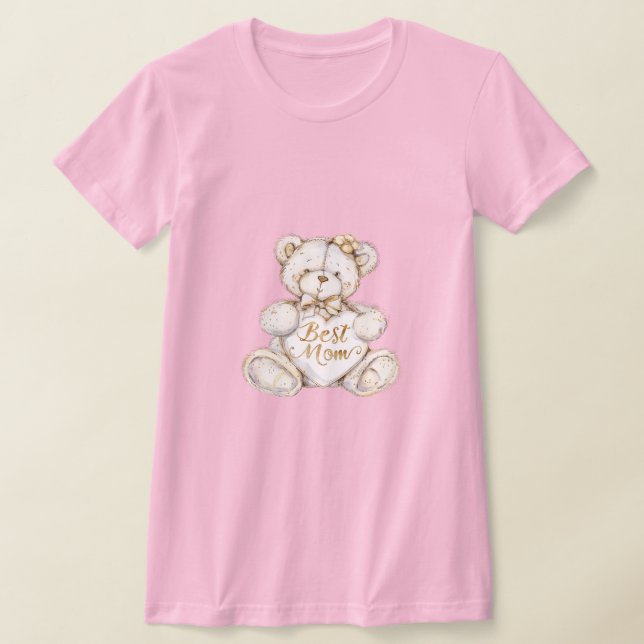 Camiseta Best Mom Mother's Day Teddy Bear (Distribución)