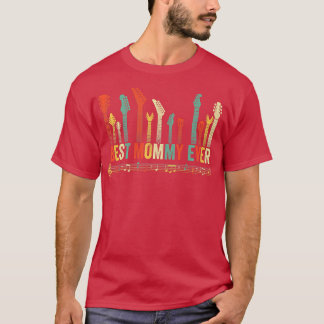 Camiseta Best Mommy Ever Guitar Lover Funny Guitarist Mothe