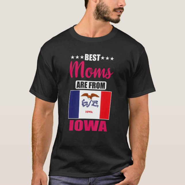 Camiseta Best Moms are from Iowa (Anverso)