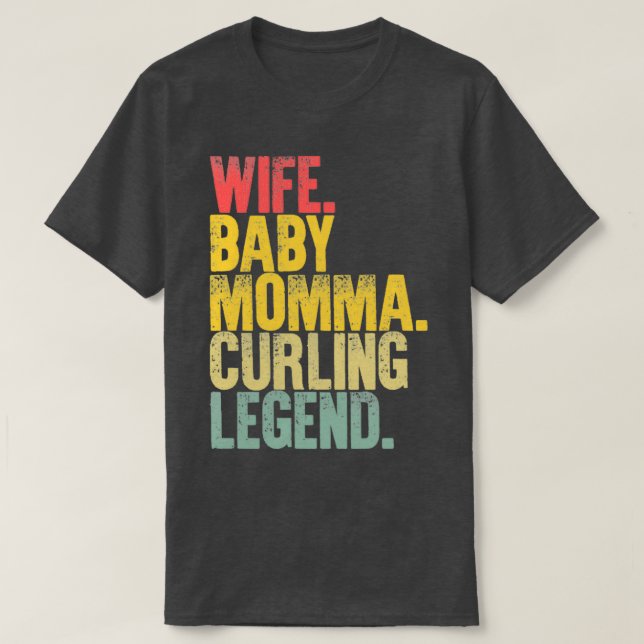 Camiseta Best Mother Women Funny Gift Wife Baby Momma Curli (Diseño del anverso)