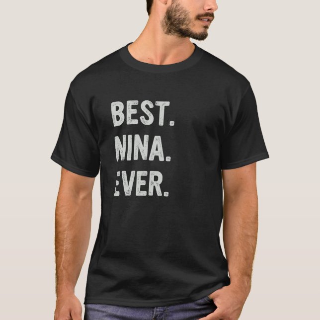 Camiseta Best Nina Ever Family Grandma (Anverso)