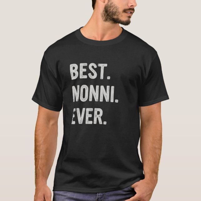 Camiseta Best Nonni Ever Family Grandma (Anverso)