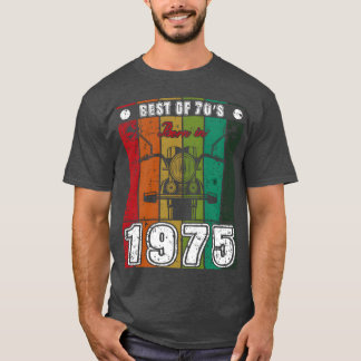 Camiseta Best Of 70s Born In 1975 Classic Motorcycle family