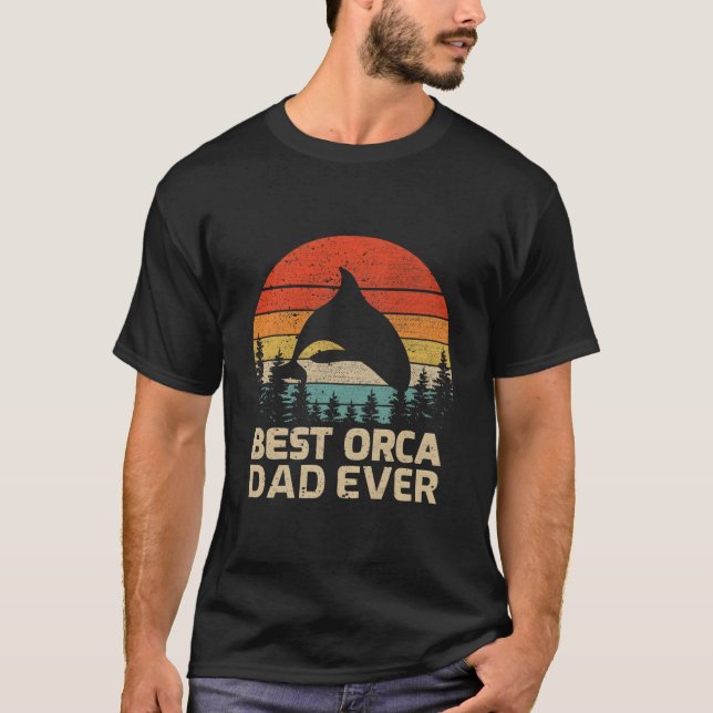 Camiseta Best Orca Dad Ever Father'S Day (Anverso)
