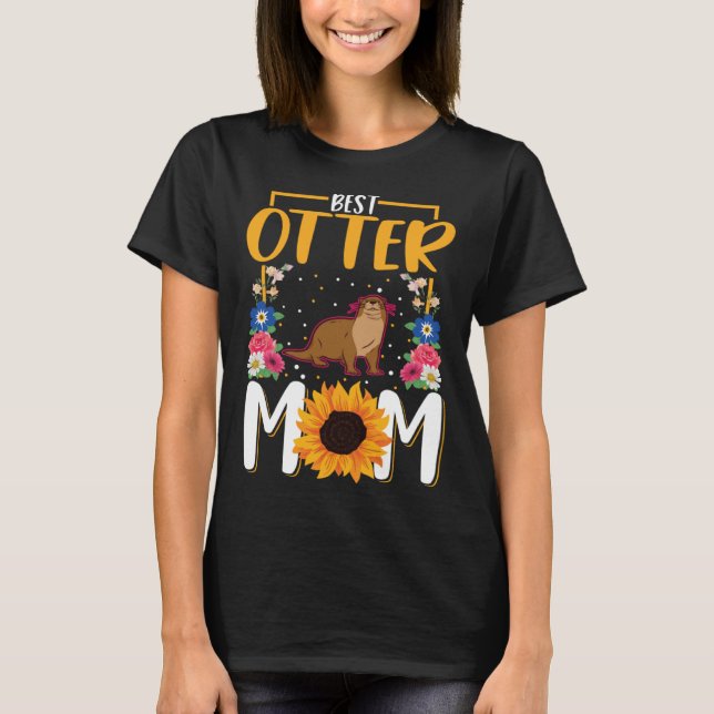 Camiseta Best Otter Mom Ever  1 (Anverso)