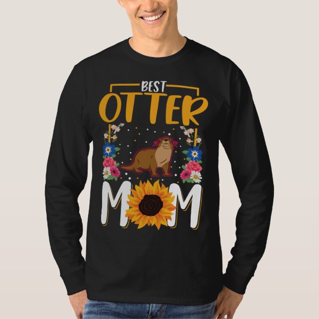 Camiseta Best Otter Mom Ever  1 (Anverso)