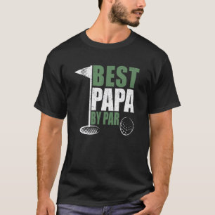 Camiseta Best Papa By Par Father Day Golf Dad Grandpa