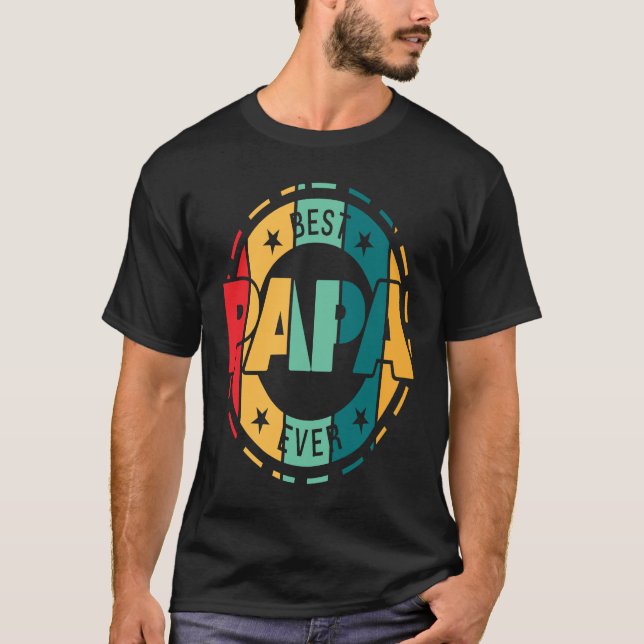 Camiseta best papa ever grandpa (Anverso)