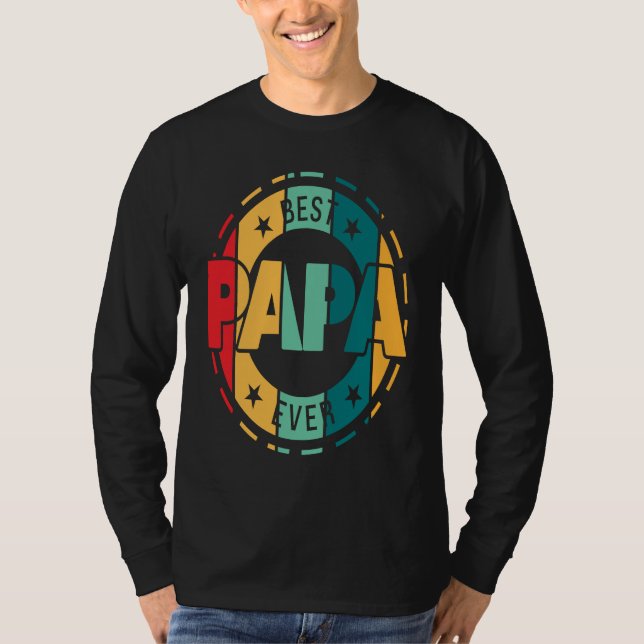 Camiseta best papa ever grandpa (Anverso)