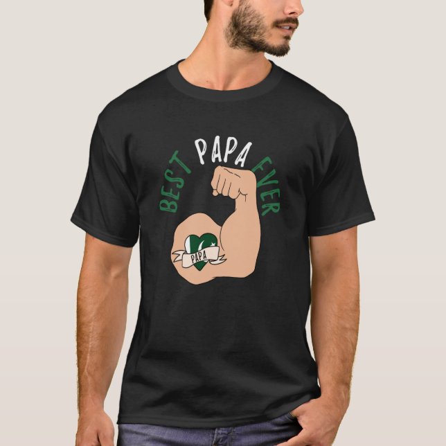 Camiseta Best Papa Ever Pakistani Dad Fathers Day (Anverso)