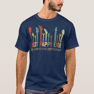 Camiseta Best Pappy Ever Guitar Lover Funny Guitarist Fathe