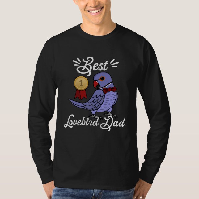 Camiseta Best Parrot Dad I Violet Indian Ringneck (Anverso)