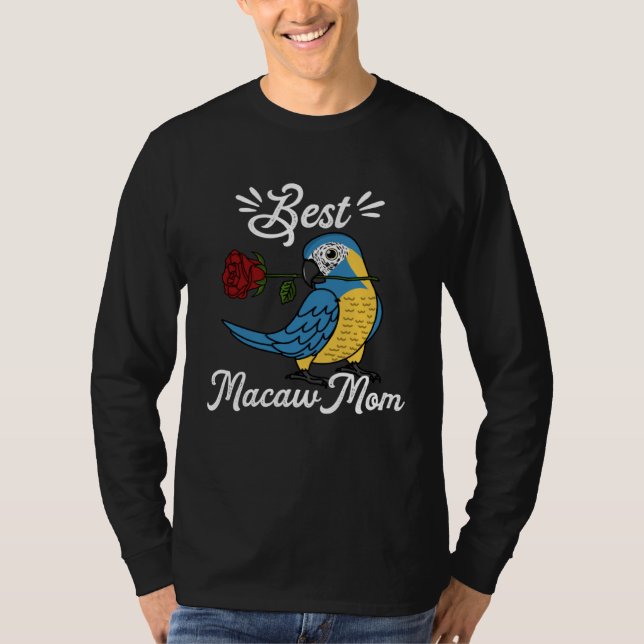 Camiseta Best Parrot Mom I Blue throated Macaw (Anverso)