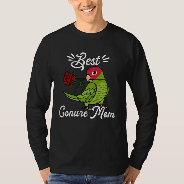 Camiseta Best Parrot Mom I Cherry headed Conure (Anverso)