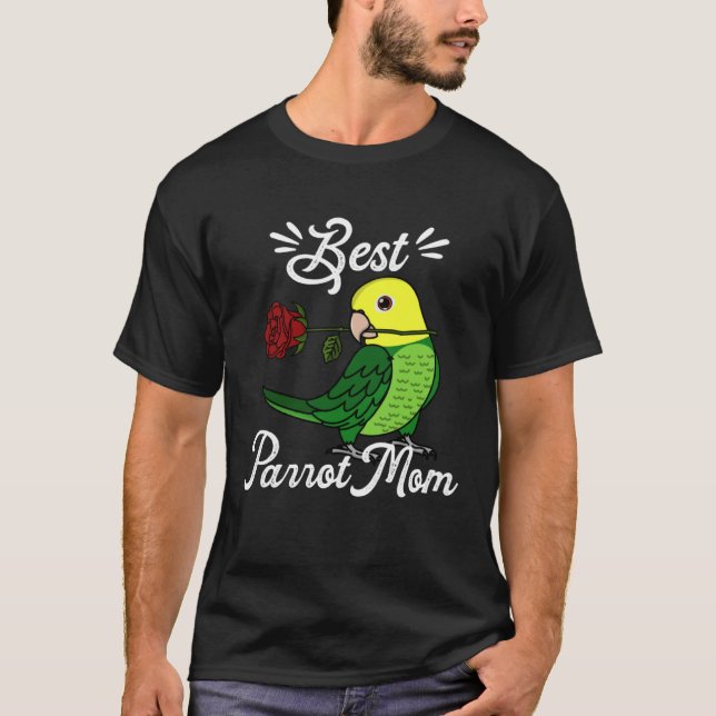 Camiseta Best Parrot Mom I Double Yellow headed Amazon (Anverso)