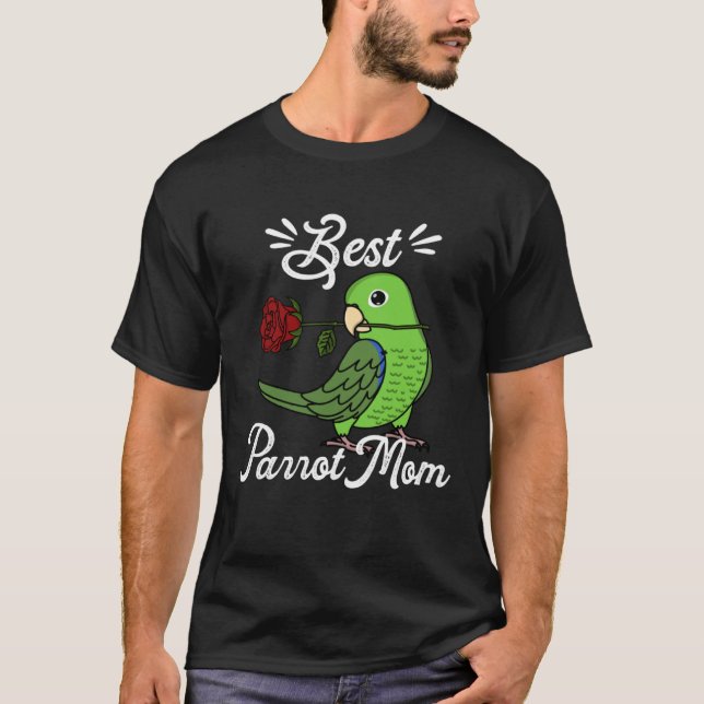Camiseta Best Parrot Mom I Green Parrotlet (Anverso)