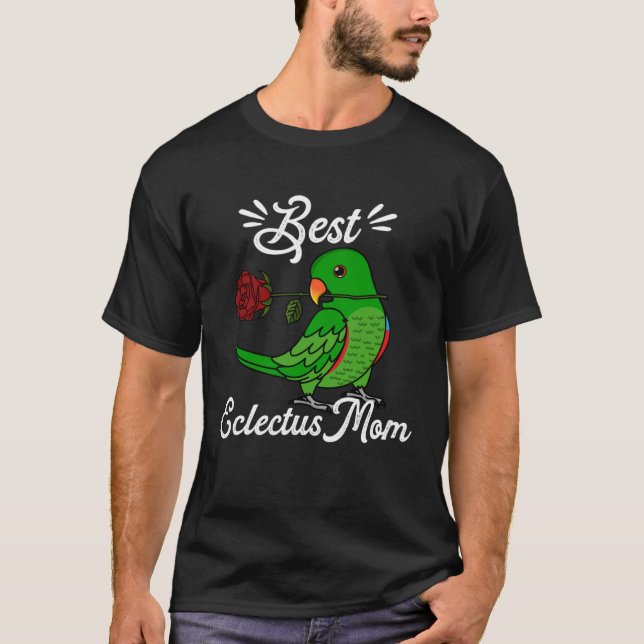 Camiseta Best Parrot Mom I Male Eclectus (Anverso)