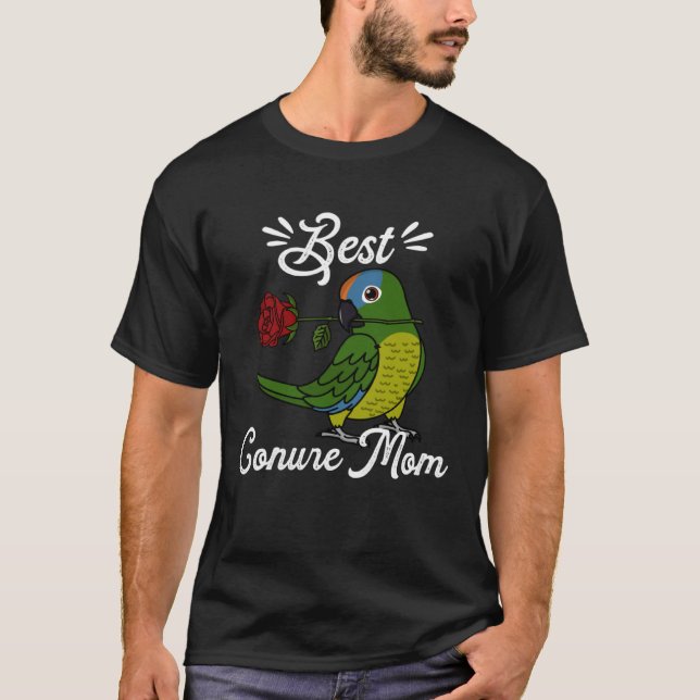 Camiseta Best Parrot Mom I Peach fronted Conure (Anverso)