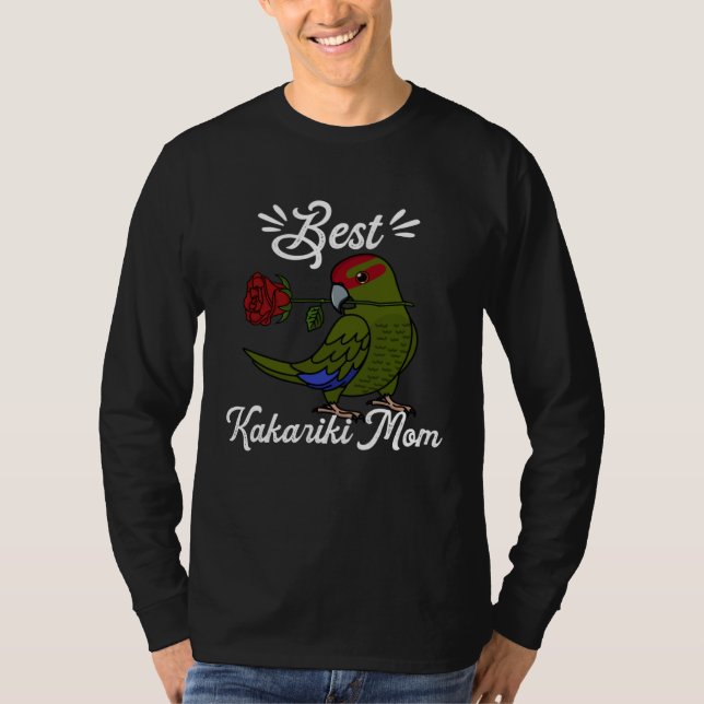 Camiseta Best Parrot Mom I Red crowned Kakariki (Anverso)