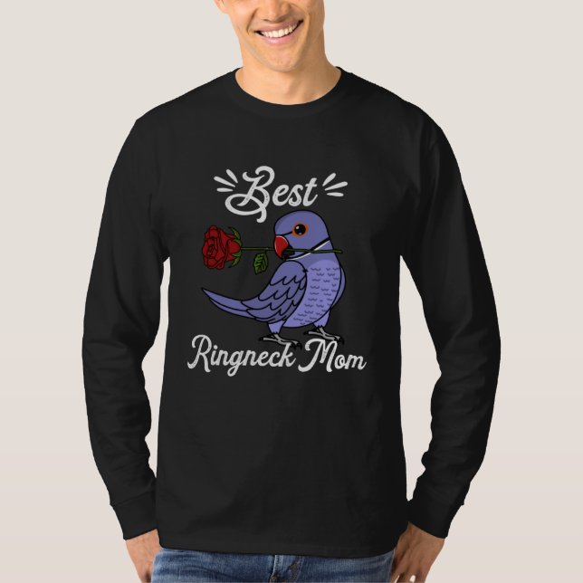 Camiseta Best Parrot Mom I Violet Indian Ringneck (Anverso)