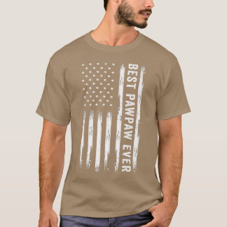 Camiseta Best Pawpaw Ever American Flag Funny Father's Day 