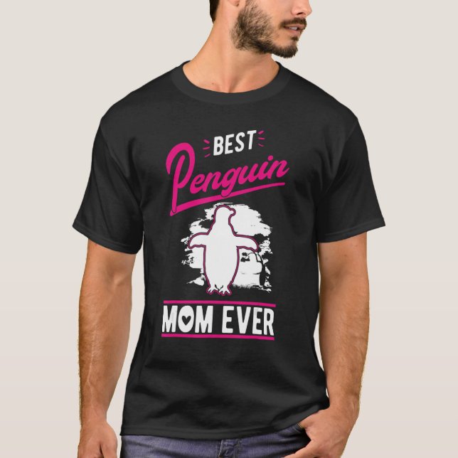 Camiseta Best Penguin Mom Ever (Anverso)