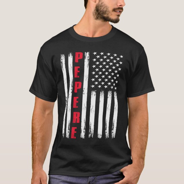 Camiseta Best Pepere Ever US Flag For Stepdad Fatheru2019s  (Anverso)