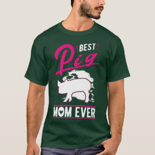 Camiseta Best Pig Mom Ever Premium