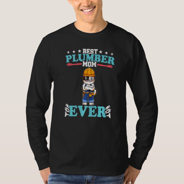 Camiseta Best Plumber Mom Ever Plumbing Technician Crafts P (Anverso)