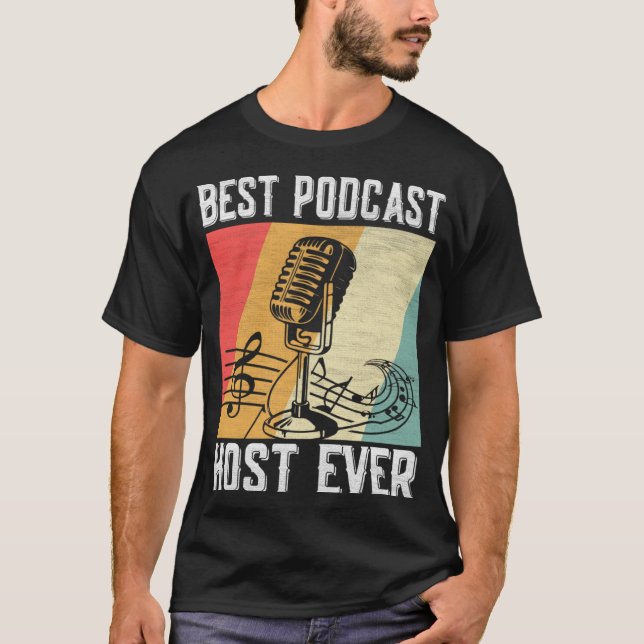 Camiseta Best Podcast Host Ever  Podcaster Podcasting Inter (Anverso)