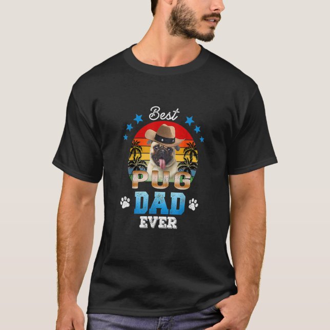 Camiseta Best Pug Dad Ever Best Dad Dog   Men (Anverso)