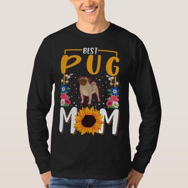 Camiseta Best Pug Mom Ever (Anverso)