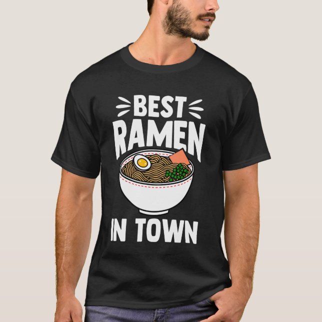 Camiseta Best Ramen in Town - Funny Kawaii Ramen Noodles Gi (Anverso)