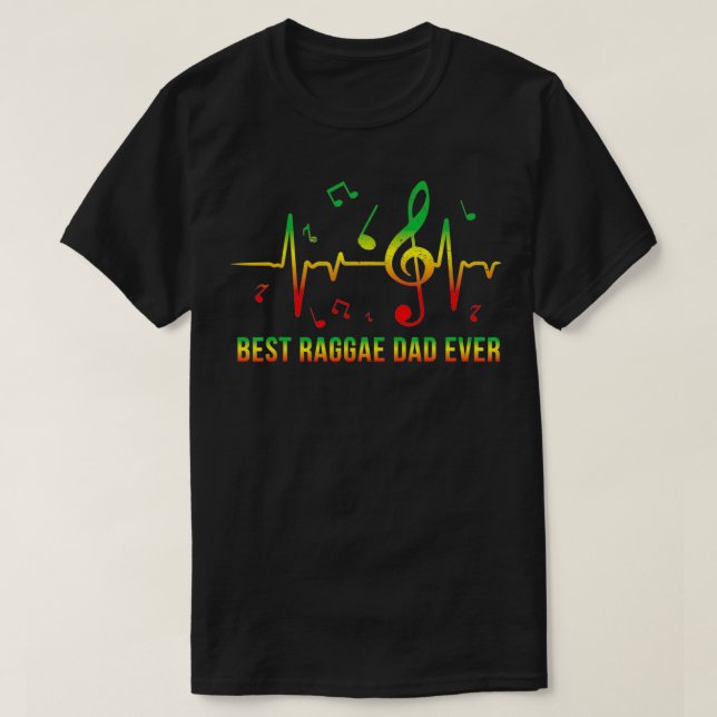Camiseta Best Reggae Dad Gift Cool Rasta Jamaica Music Symb (Diseño del anverso)