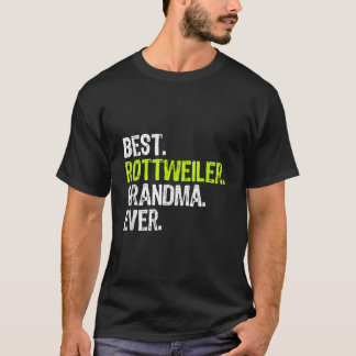 Camiseta Best Rottweiler Grandma Ever Dog Lover 