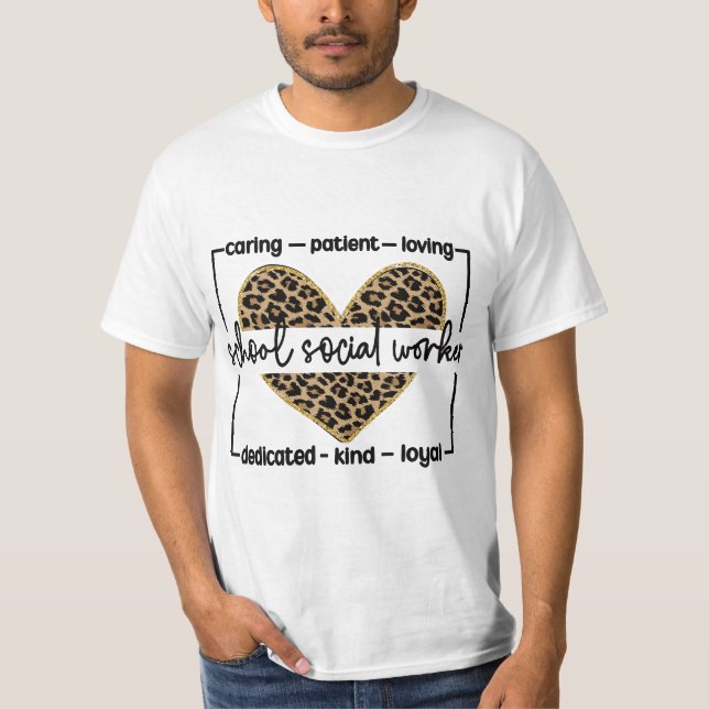 Camiseta Best School Social Worker Appreciation  (Anverso)