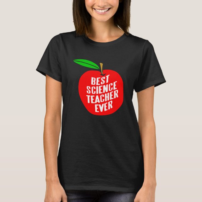 Camiseta Best Science Teacher Ever Retro Teacher Designs Pr (Anverso)