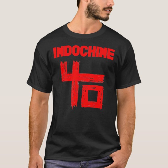 Camiseta Best Seller Indochine Best Of French pop and new w (Anverso)