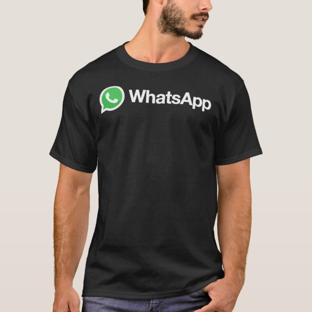 Camiseta BEST SELLER - Whatsapp Logo Merchandise Essential  (Anverso)