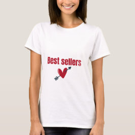 Camiseta Best Sellers Valentine Heart Arrow T-Shirt